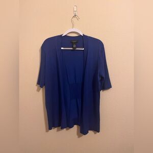 Grace The Perfect Fit Royal Blue open front Cardigan